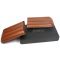 Brown leather cigar case for 3 cigars