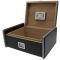 Cigar humidor with black finishing