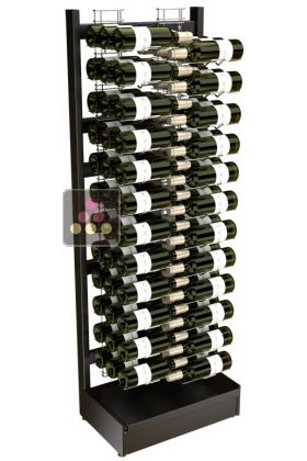 Freestanding Visiostyle metal support for 72 bottles