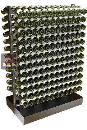 Freestanding double sided metal support for 288 bottles