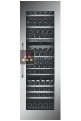 Triple temperature built in wine service cabinet