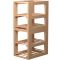 Set of 2 Wooden Storage unit for 4 wooden boxes