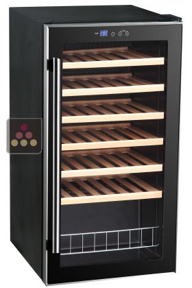 Single temperature wine service cabinet