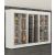 Combination of 3 professional refrigerated display cabinets for wine, cheese/cured meat and snack/desserts - Central installation - Flat frame