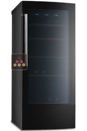 Dual temperature wine service cabinet