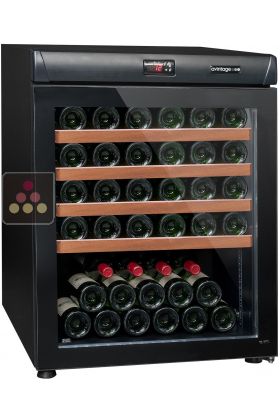 Single-temperature wine cabinet for ageing or service