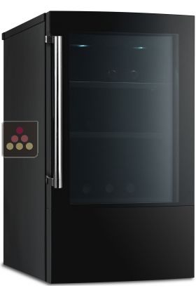 Dual temperature wine service cabinet