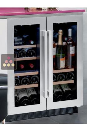 Multipurpose Dual temperature built-in wine cabinet