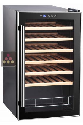 Single temperature wine service cabinet