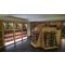 Black wall rack for 24 x 75cl bottles - Horizontal bottles