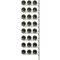 Black wall rack for 24 x 75cl bottles - Horizontal bottles