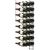 Black wall rack for 24 x 75cl bottles - Horizontal bottles