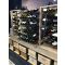 Black wall rack for 12 x 75cl bottles - Sloping bottles