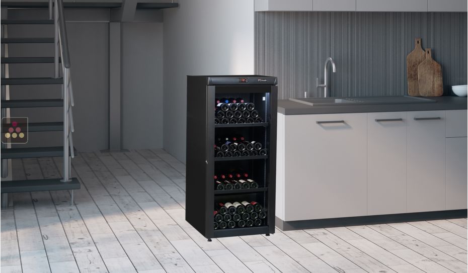 Single temperature wine ageing or service cabinet 