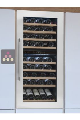 Dual temperature built in wine service cabinet