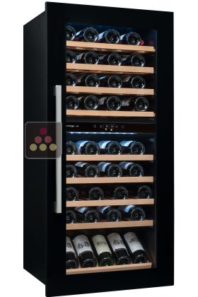 Dual temperature built in wine service cabinet