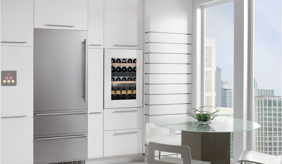 Multi-purpose wine cabinet for the storage and service of wine - can be fitted
