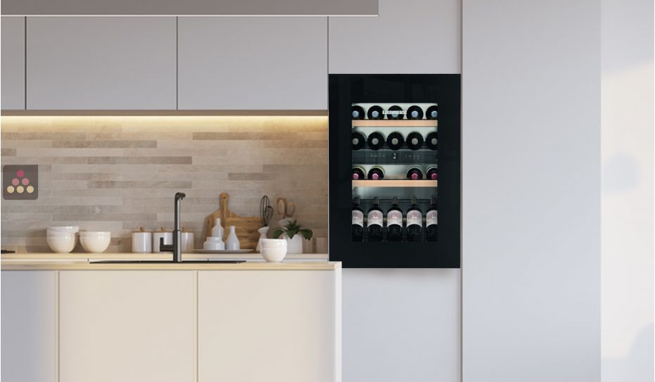 Multi-purpose wine cabinet for the storage and service of wine - can be fitted
