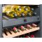 Multi-purpose wine cabinet for the storage and service of wine - can be fitted - White glass door.
