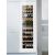 Multi-purpose wine cabinet for the storage and service of wine - can be fitted - White glass door.
