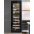 Multi-purpose wine cabinet for the storage and service of wine - can be fitted - Black glass door.
