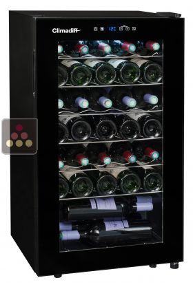 Single temperature wine service cabinet