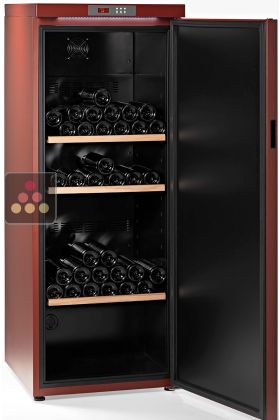 Single-temperature wine cabinet for ageing or service