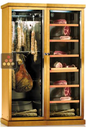 Combination of 2 single temperature delicatessen cabinets