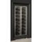 Professional built-in multi-temperature wine display cabinet - Inclined bottles - Curved frame