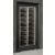 Professional built-in multi-temperature wine display cabinet - Inclined bottles - Curved frame