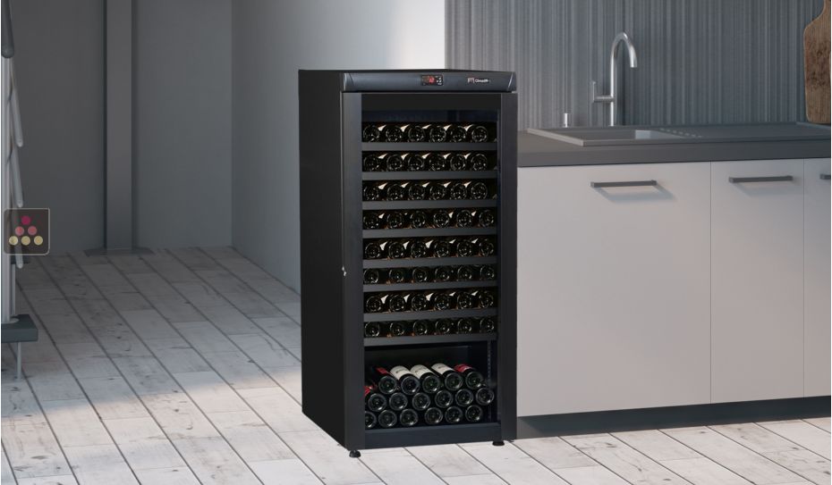 Single temperature wine ageing or service cabinet 