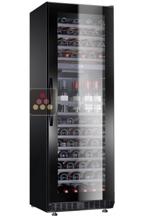 Dual temperature wine cabinet for storage and/or service