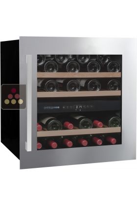 Dual temperature built in wine service cabinet
