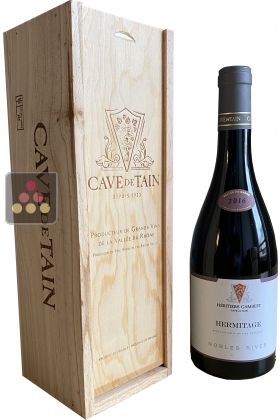 Bottle of Red Hermitage 2016 - Cave de Tain - Wooden box