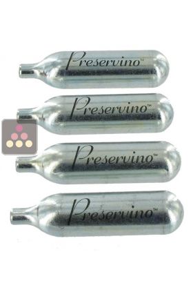 Set of 4 inert gas cartridges
