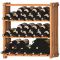 Set of 6 modular beechwood racks for 261 bottles