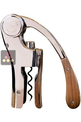 Oeno Motion Corkscrew - Wood & Chrome