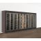 Combination of 4 freestanding modular wine cabinets and one cheese/delicatessen cabinet