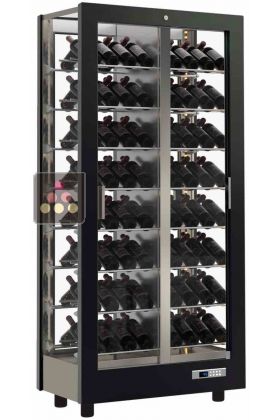 4-sided refrigerated display cabinet for wine storage or service