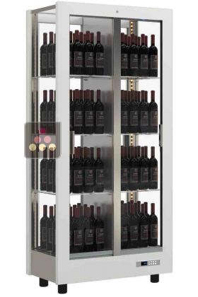 4-sided refrigerated display cabinet for wine storage or service