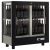 Professional multi-temperature wine display cabinet - 4 glazed sides - Vertical bottles - Wooden cladding
