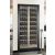 Professional built-in multi-temperature wine display cabinet - Inclined bottles