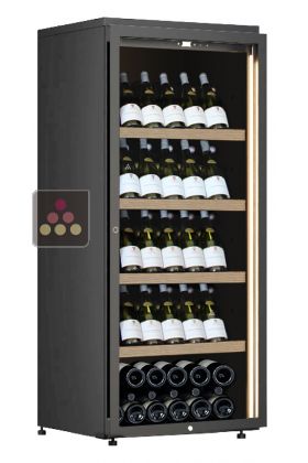 Freestanding single temperature wine cabinet for storage or service - Inclined bottles