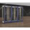 Combination of 3 professional multi-purpose wine display cabinet - 4 glazed sides - Magnetic cover