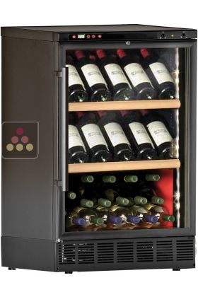 Built-in single temperature wine cabinet for wine storage or service