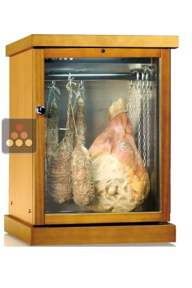Refrigerated cabinet for cured meat preservation - Wood cladding