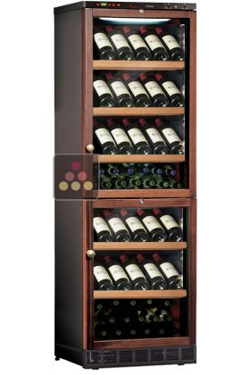 Combined 2 Single temperature built-in wine service or storage cabinets -  Special Version 