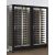 Combination of 2 professional multi-purpose wine display cabinet - 3 glazed sides - Magnetic and interchangeable cover