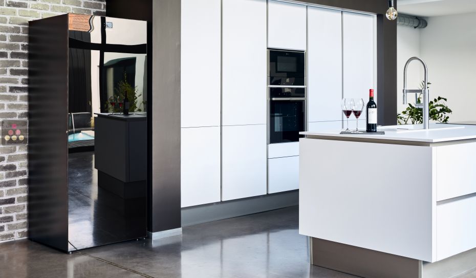 Single-temperature wine cabinet for ageing or service - Adjustable hygrometry