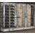 Combination of 3 professional refrigerated display cabinets for wine, cheese/cured meat and snack/desserts - 3 glazed sides - Magnetic and interchangeable cover